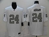 Nike Raiders 24 Johnathan Abram White Color Rush Limited Jersey,baseball caps,new era cap wholesale,wholesale hats
